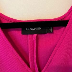 Minkpink pink fit and flare dress